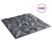 Paneles de pared 48 uds XPS amatista gris 50x50 cm 12 m²