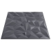 Paneles de pared 48 uds XPS amatista gris 50x50 cm 12 m²