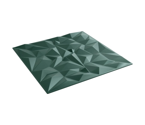 Paneles de pared 12 uds XPS amatista verde 50x50 cm 3 m²