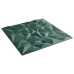 Paneles de pared 12 uds XPS amatista verde 50x50 cm 3 m²