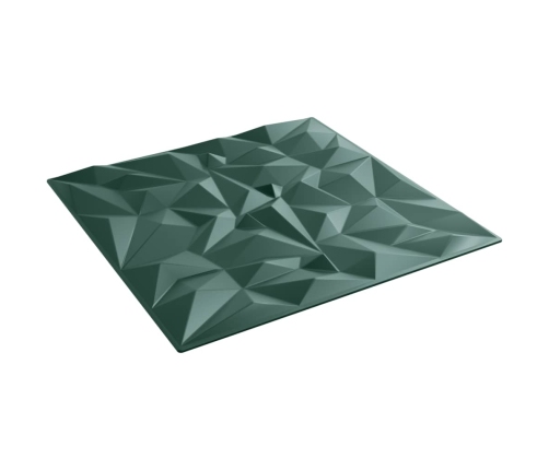 Paneles de pared 24 uds XPS amatista verde 50x50 cm 6 m²