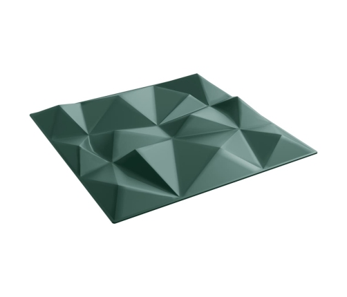 Paneles de pared 12 uds XPS diamanteverde 50x50 cm 3 m²