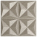 Paneles de pared 12 uds XPS origami Beton 50x50 cm 3 m²