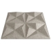 Paneles de pared 12 uds XPS origami Beton 50x50 cm 3 m²