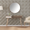 Paneles de pared 12 uds XPS origami Beton 50x50 cm 3 m²