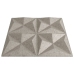 Paneles de pared 24 uds XPS origami Beton 50x50 cm 6 m²