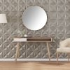 Paneles de pared 24 uds XPS origami Beton 50x50 cm 6 m²