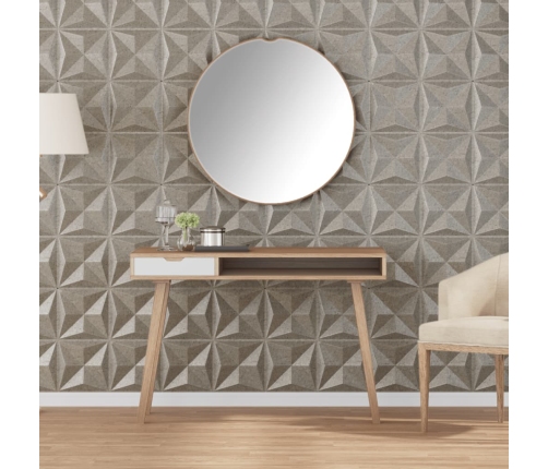 Paneles de pared 24 uds XPS origami Beton 50x50 cm 6 m²