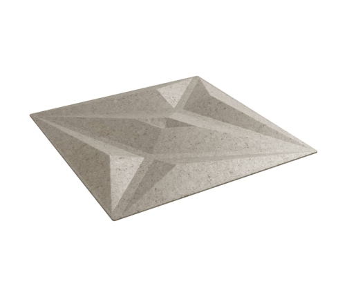 Paneles de pared 12 uds XPS estrella Beton 50x50 cm 3 m²