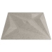 Paneles de pared 12 uds XPS estrella Beton 50x50 cm 3 m²