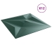 Paneles de pared 12 uds XPS estrella verde 50x50 cm 3 m²