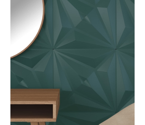 Paneles de pared 24 uds XPS estrella verde 50x50 cm 6 m²