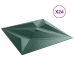 Paneles de pared 24 uds XPS estrella verde 50x50 cm 6 m²