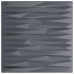 Paneles de pared 12 uds XPS piedra gris 50x50 cm 3 m²