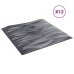 Paneles de pared 12 uds XPS piedra gris 50x50 cm 3 m²