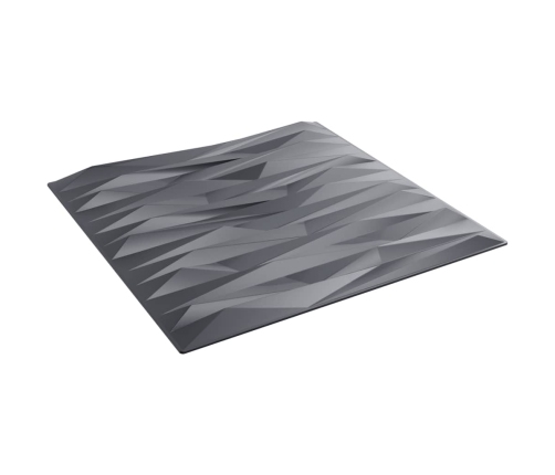 Paneles de pared 12 uds XPS piedra gris 50x50 cm 3 m²