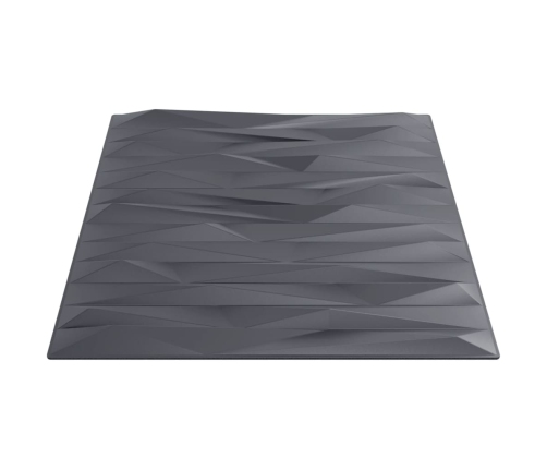 Paneles de pared 12 uds XPS piedra gris 50x50 cm 3 m²