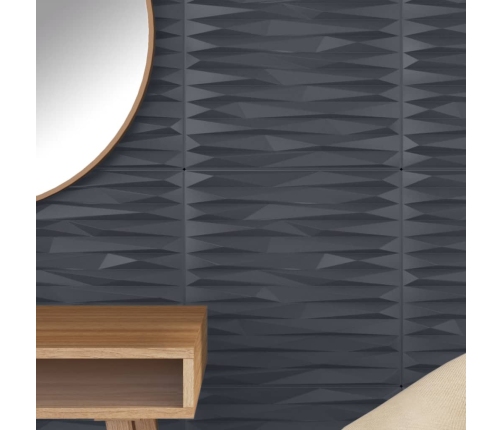 Paneles de pared 24 uds XPS piedra gris 50x50 cm 6 m²