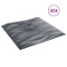 Paneles de pared 24 uds XPS piedra gris 50x50 cm 6 m²