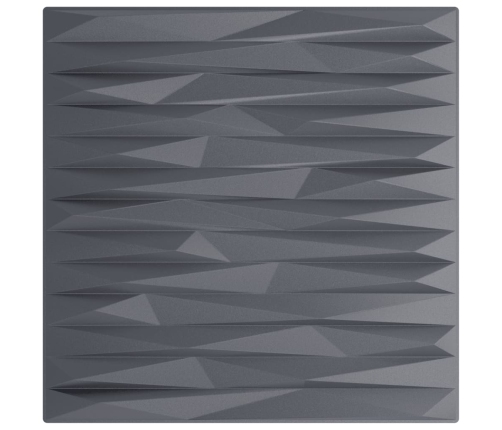 Paneles de pared 48 uds XPS piedra gris 50x50 cm 12 m²