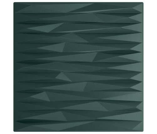 Paneles de pared 12 uds XPS piedra verde 50x50 cm 3 m²