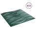 Paneles de pared 12 uds XPS piedra verde 50x50 cm 3 m²