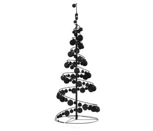 VidaXL LED para árbol de Navidad con bolas 80 LED blanco cálido 120 cm