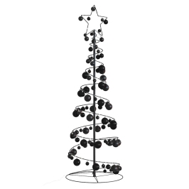 VidaXL LED para árbol de Navidad con bolas 100 LED blanco cálido 150cm