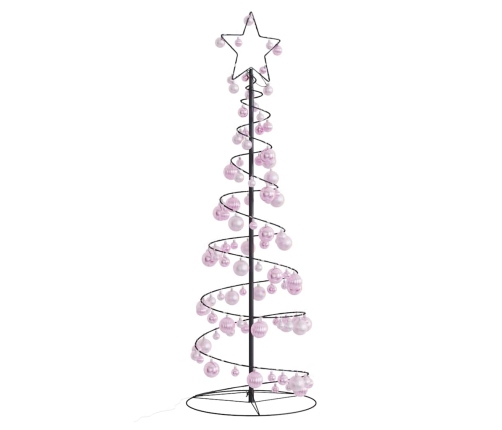 VidaXL LED para árbol de Navidad con bolas 100 LED blanco cálido 150cm