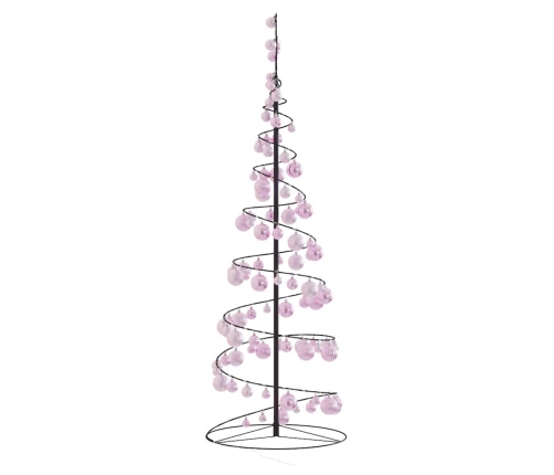 VidaXL LED para árbol de Navidad con bolas 100 LED blanco cálido 150cm