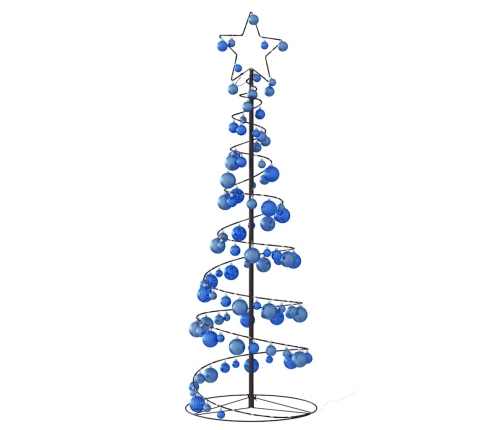 VidaXL LED para árbol de Navidad con bolas 100 LED blanco cálido 150cm