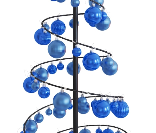 VidaXL LED para árbol de Navidad con bolas 100 LED blanco cálido 150cm