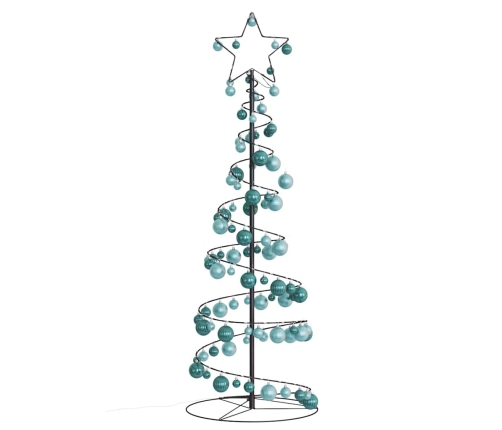 VidaXL LED para árbol de Navidad con bolas 100 LED blanco cálido 150cm