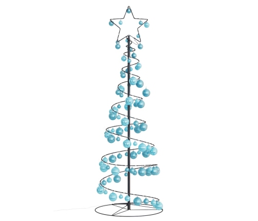 VidaXL LED para árbol de Navidad con bolas 100 LED blanco cálido 150cm