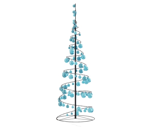 VidaXL LED para árbol de Navidad con bolas 100 LED blanco cálido 150cm