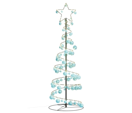 VidaXL LED para árbol de Navidad con bolas 100 LED blanco cálido 150cm