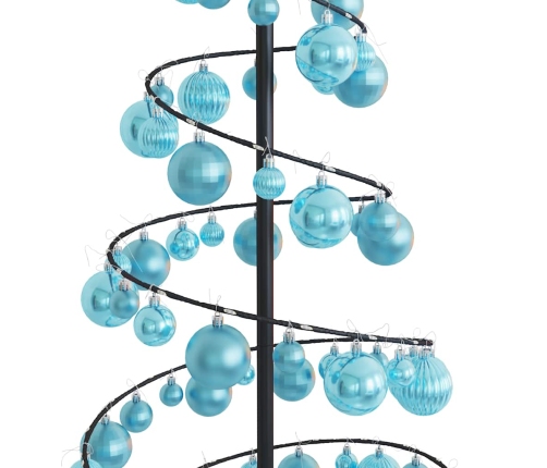 VidaXL LED para árbol de Navidad con bolas 100 LED blanco cálido 150cm