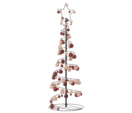 VidaXL LED para árbol de Navidad con bolas 100 LED blanco cálido 150cm