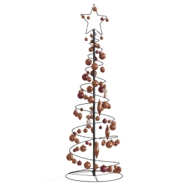 VidaXL LED para árbol de Navidad con bolas 100 LED blanco cálido 150cm