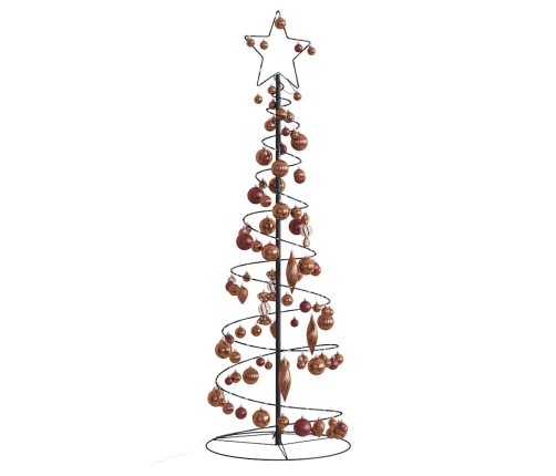 VidaXL LED para árbol de Navidad con bolas 100 LED blanco cálido 150cm