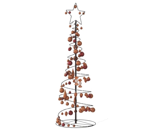 VidaXL LED para árbol de Navidad con bolas 100 LED blanco cálido 150cm