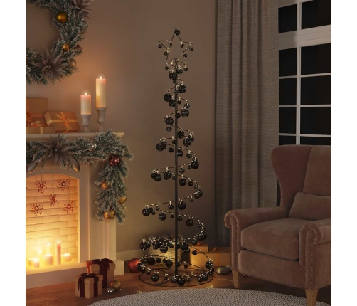 VidaXL LED para árbol de Navidad con bolas 120 LED blanco cálido 180cm