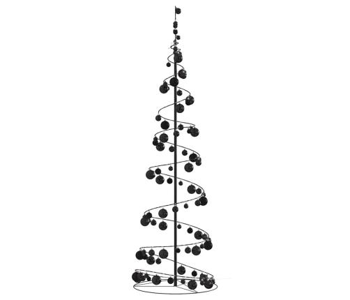 VidaXL LED para árbol de Navidad con bolas 120 LED blanco cálido 180cm