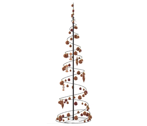 VidaXL Cono de luz para árbol de Navidad con bolas 120 LED 180 cm