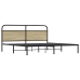 Estructura de cama sin colchón metal roble Sonoma 183x213 cm