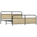 Estructura de cama sin colchón metal roble Sonoma 180x200 cm