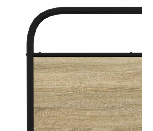 Estructura de cama sin colchón metal roble Sonoma 180x200 cm