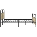 Estructura de cama sin colchón metal roble Sonoma 193x203 cm