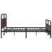 Estructura de cama sin colchón metal roble marrón 183x213 cm