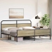 Estructura de cama sin colchón metal roble Sonoma 183x213 cm